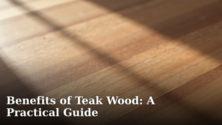 Benefits of Teak Wood: A Practical Guide