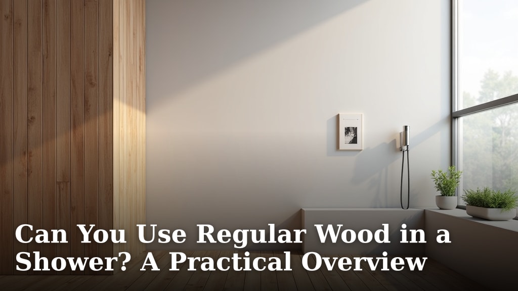 Can You Use Regular Wood in a Shower? A Practical Overview