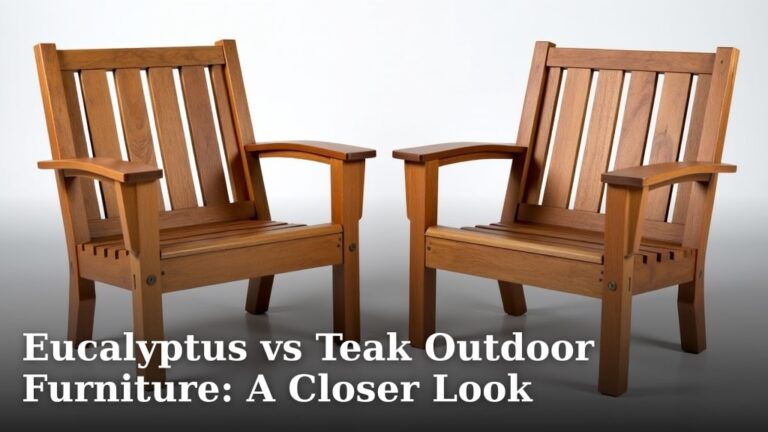 Eucalyptus vs Teak Outdoor Furniture: A Closer Look
