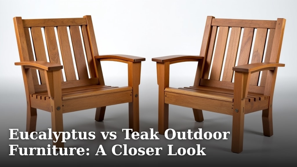 Eucalyptus vs Teak Outdoor Furniture: A Closer Look