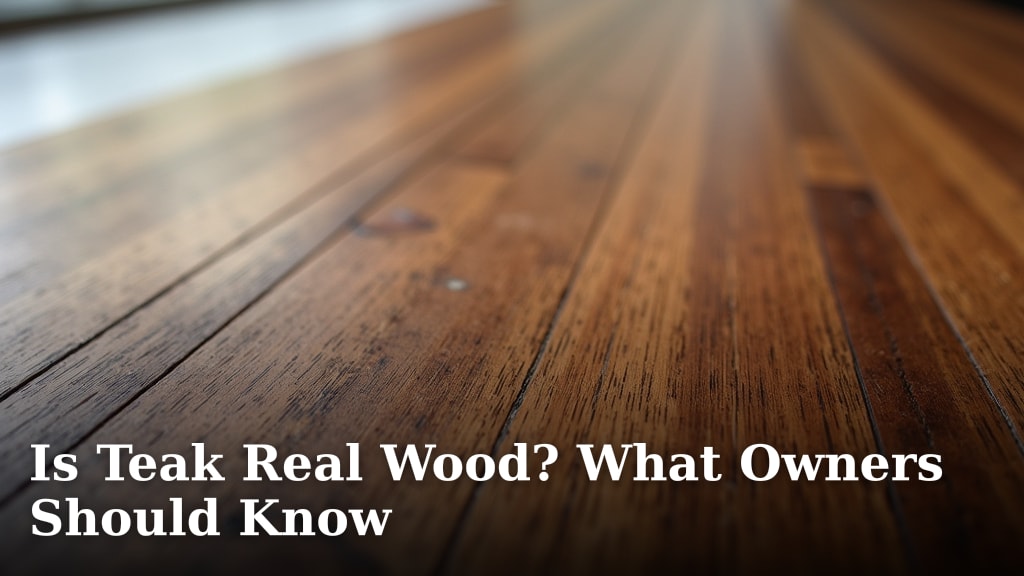 Is Teak Real Wood? What Owners Should Know