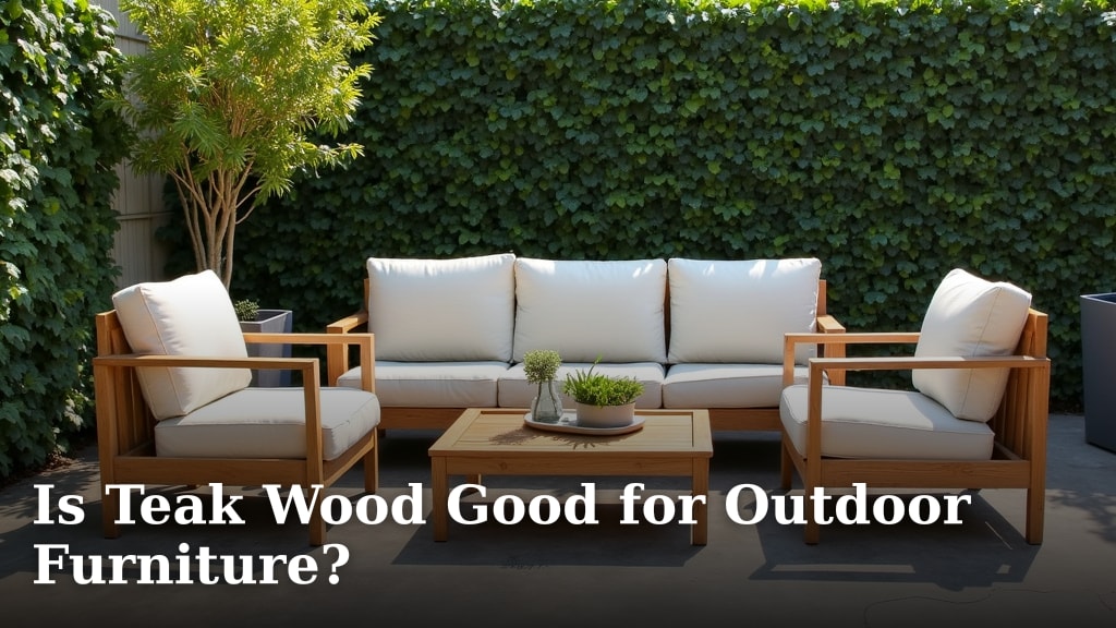 Is Teak Wood Good for Outdoor Furniture?