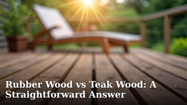 Rubber Wood vs Teak Wood: A Straightforward Answer