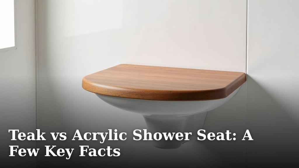 Teak vs Acrylic Shower Seat: A Few Key Facts