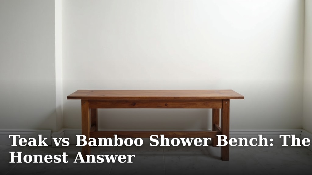 Teak vs Bamboo Shower Bench: The Honest Answer