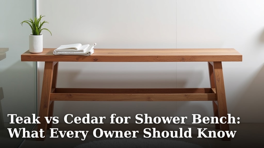 Teak vs Cedar for Shower Bench: What Every Owner Should Know