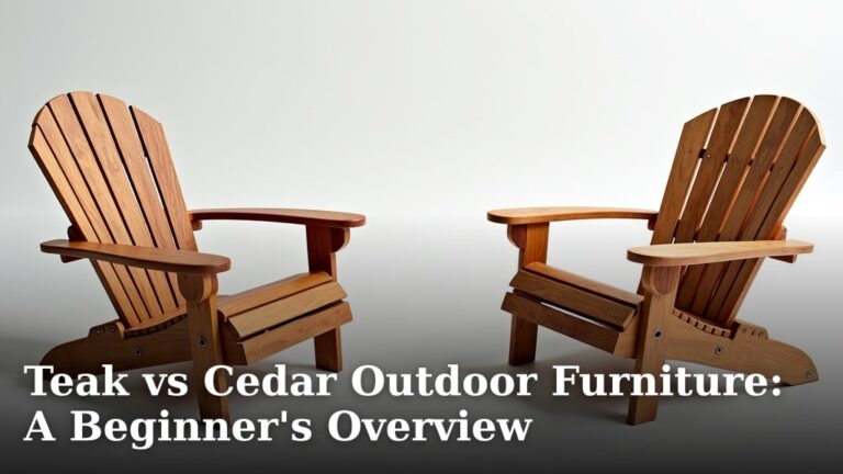 Teak vs Cedar Outdoor Furniture: A Beginner's Overview