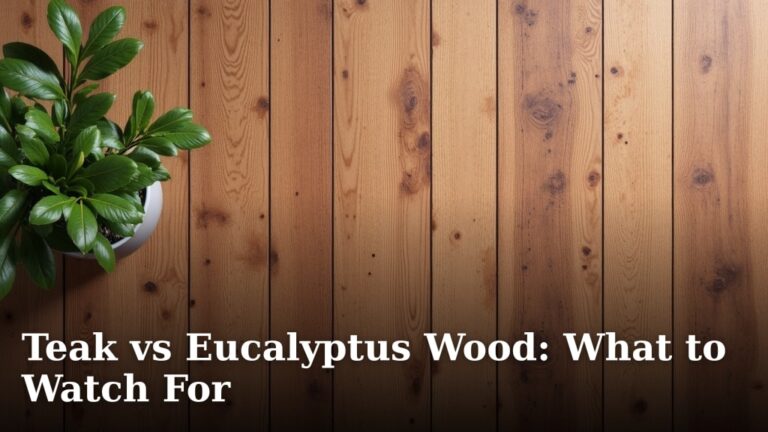 Teak vs Eucalyptus Wood: What to Watch For