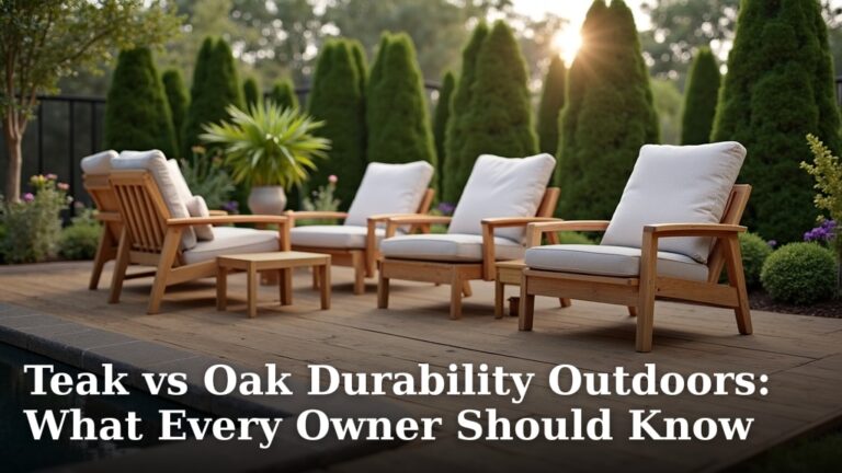 Teak vs Oak Durability Outdoors: What Every Owner Should Know