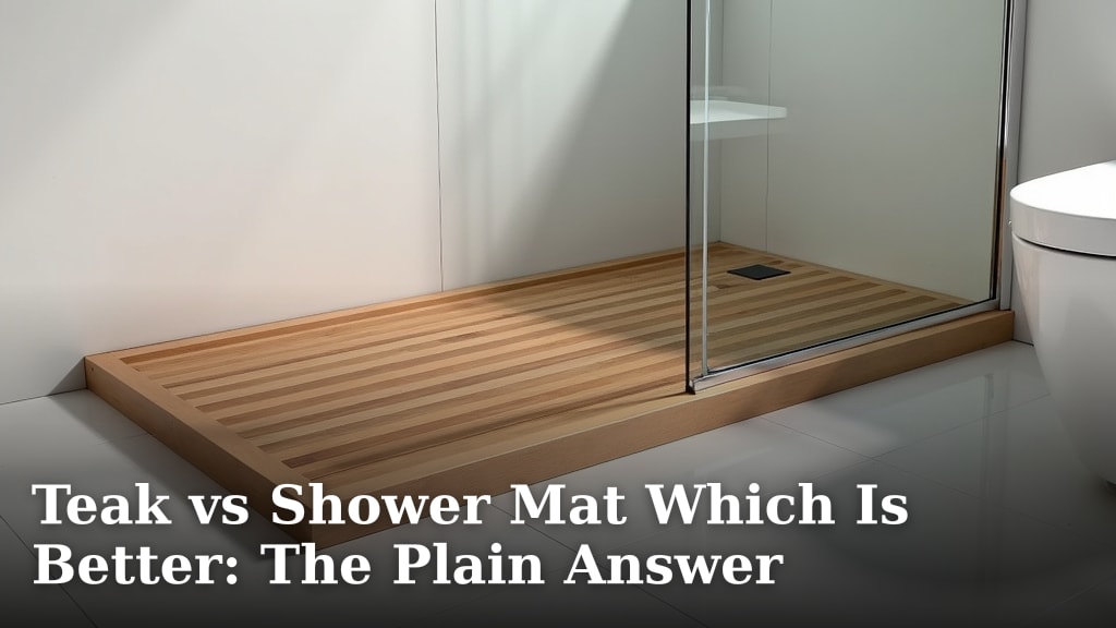 Teak vs Shower Mat Which Is Better: The Plain Answer