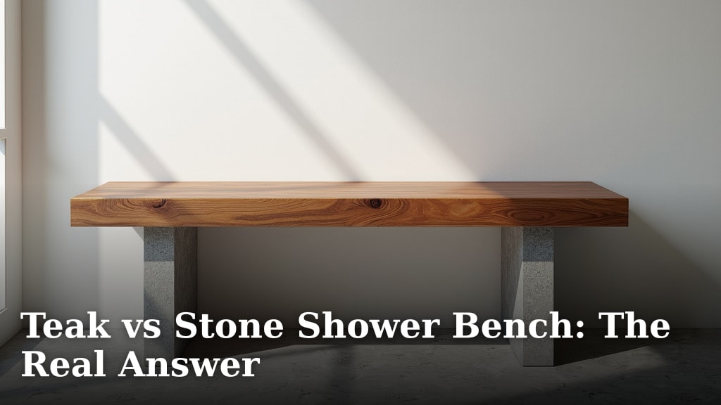Teak vs Stone Shower Bench: The Real Answer