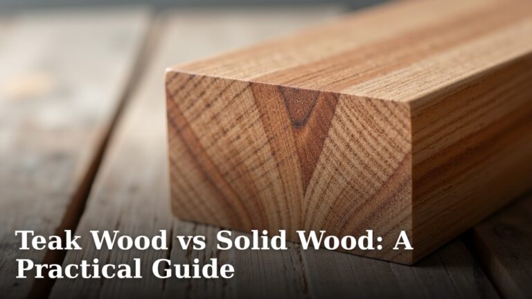 Teak Wood vs Solid Wood: A Practical Guide