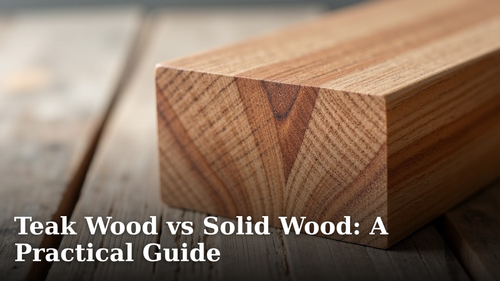 Teak Wood vs Solid Wood: A Practical Guide