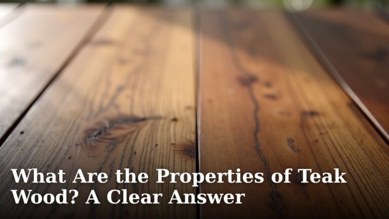 What Are the Properties of Teak Wood? A Clear Answer