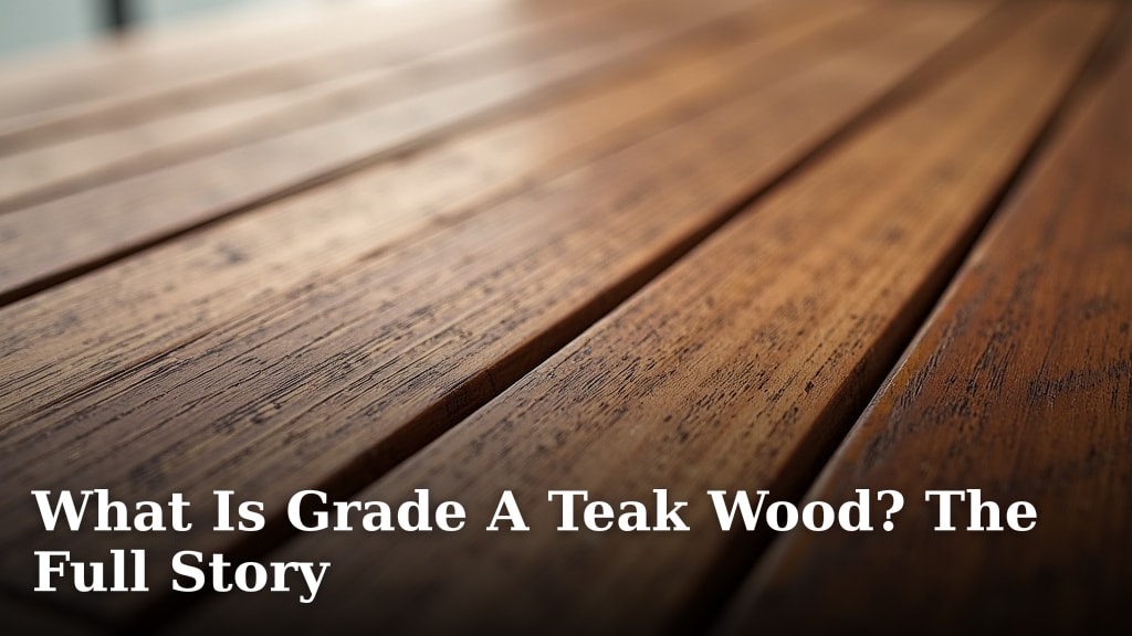 What Is Grade A Teak Wood? The Full Story
