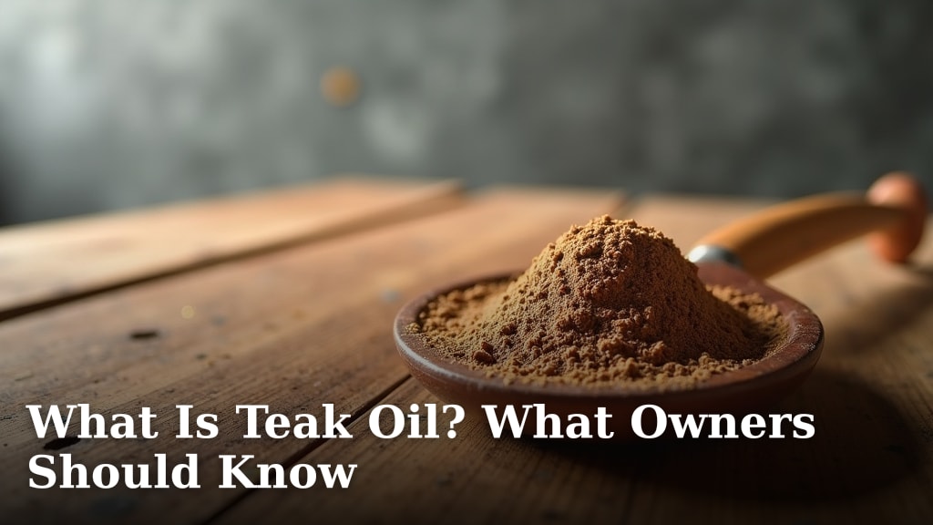 What Is Teak Oil? What Owners Should Know