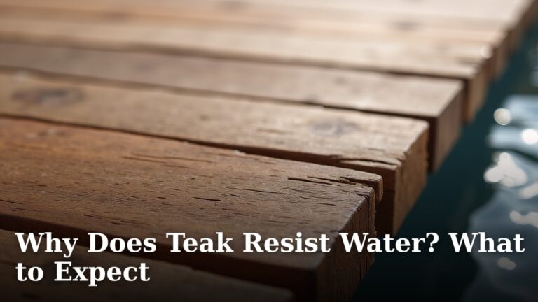 Why Does Teak Resist Water? What to Expect