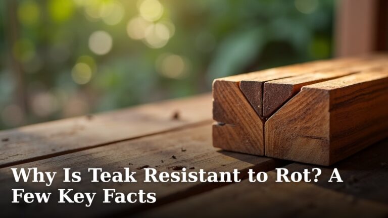 Why Is Teak Resistant to Rot? A Few Key Facts